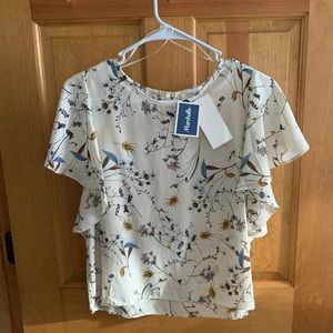 Marshall’s Sienna Sky flowy short sleeve (small)